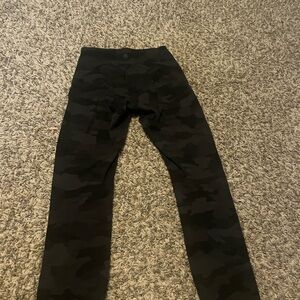 Lululemon Black Camouflage Leggings